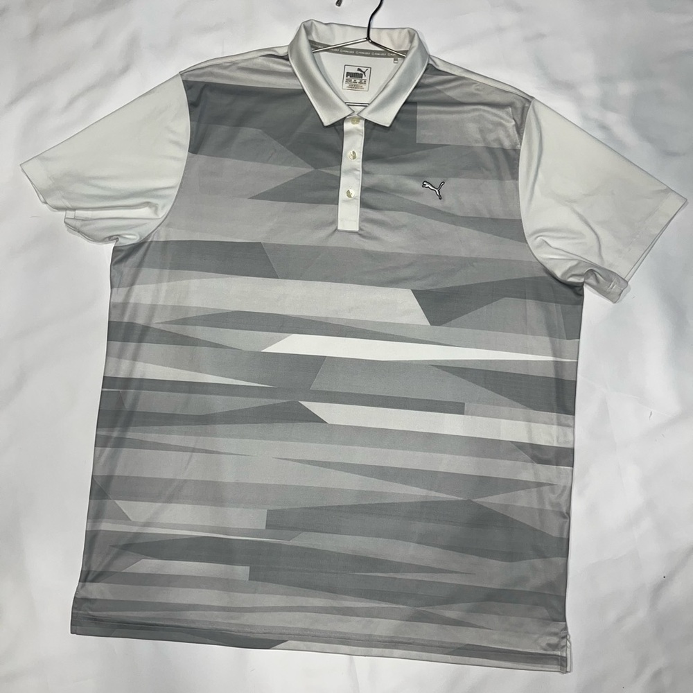 Puma Men's Gray Polo Shirt